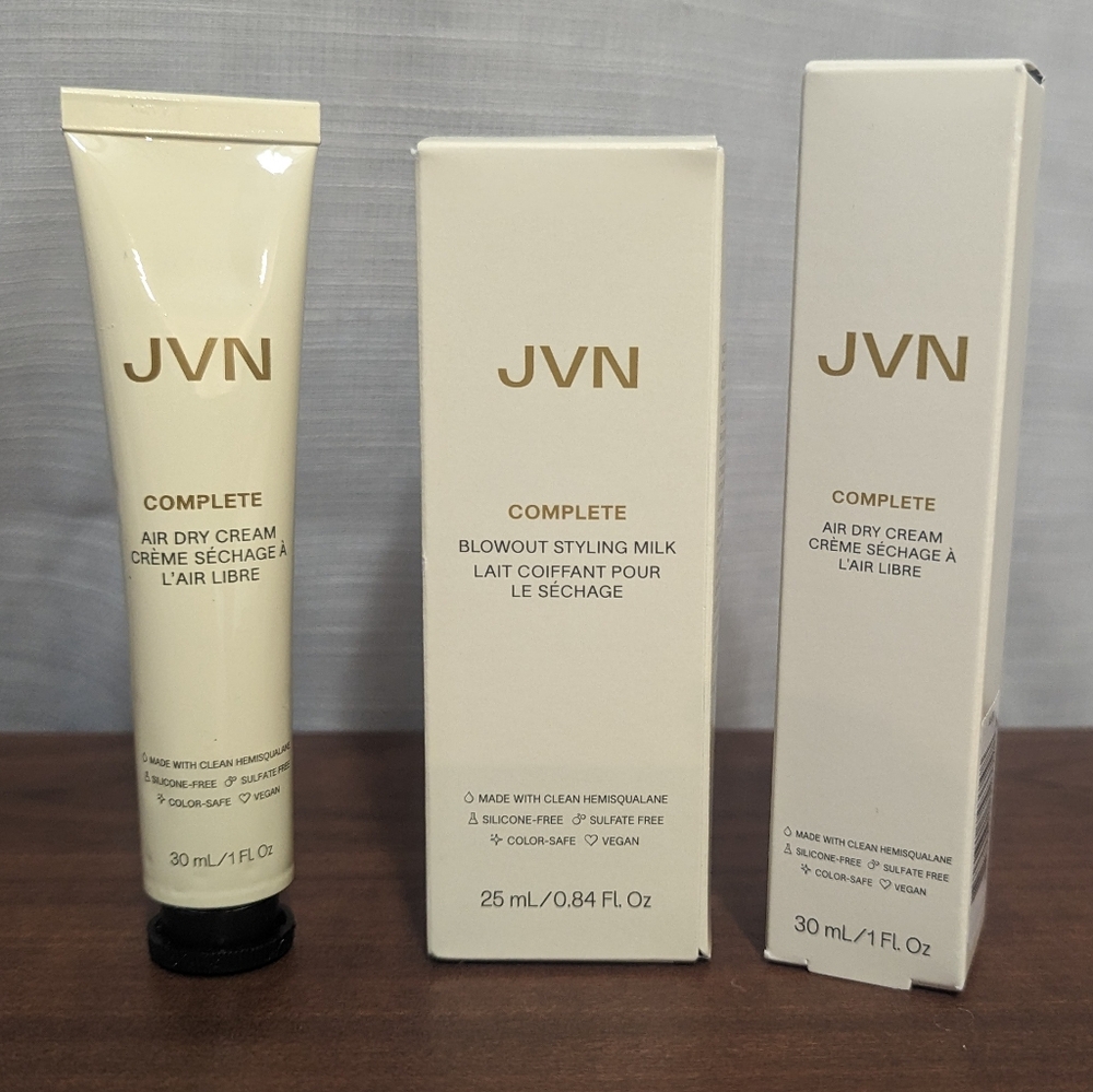 JVN - (2) Air Dry Cream and Blowout Styling Milk